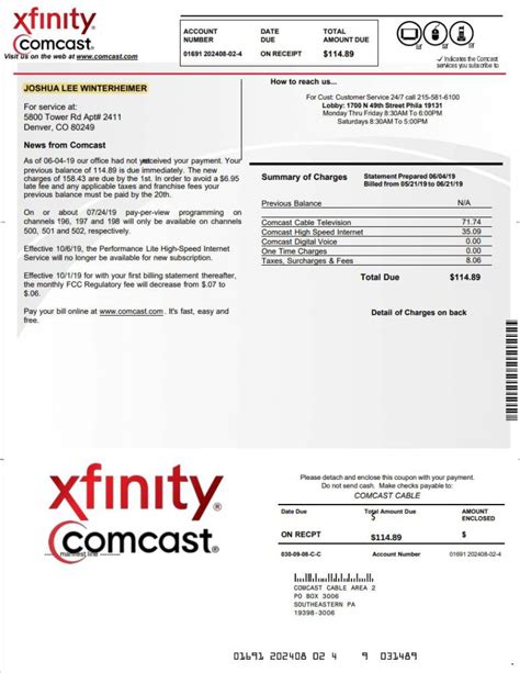 comcast view bill.